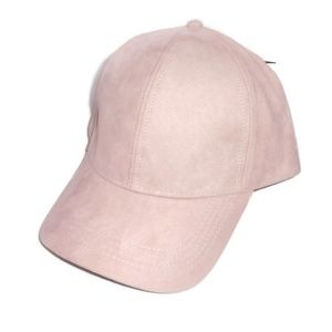 Blush Suede Baseball Hat Adjustable NWT Cap